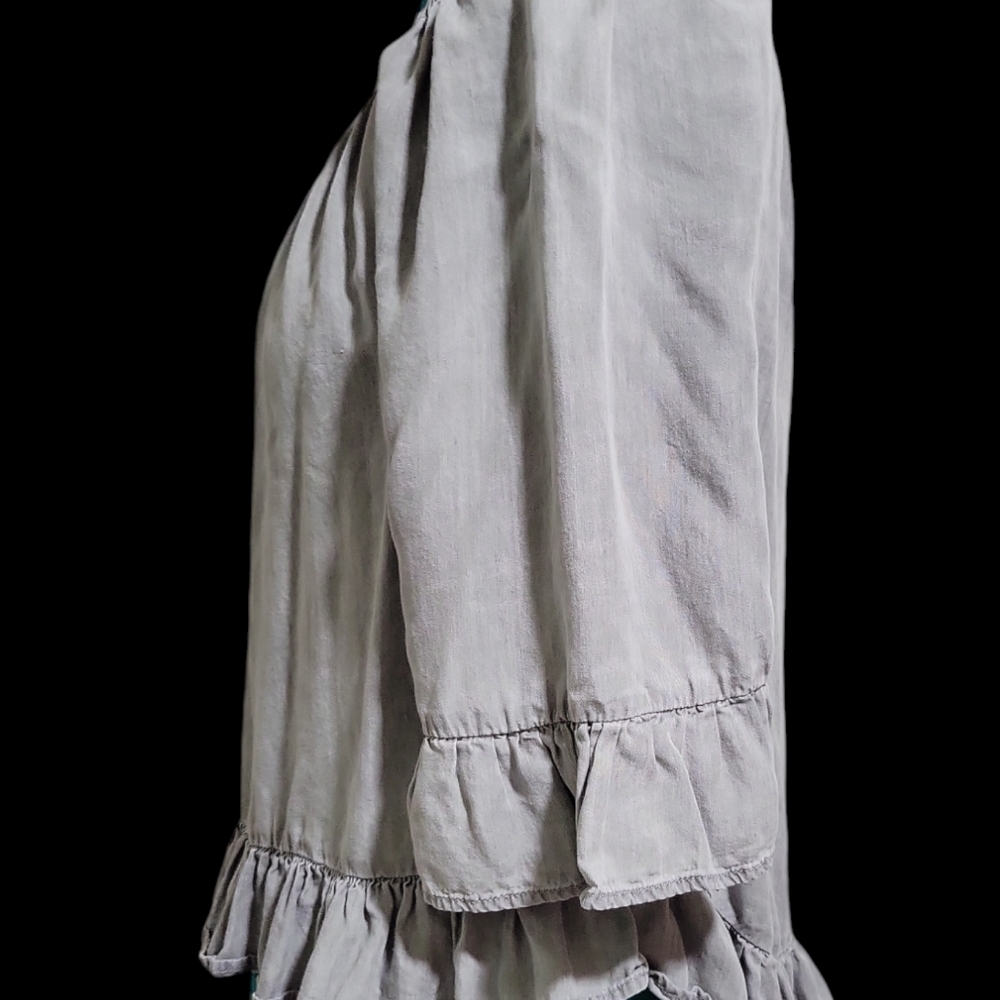 Jane And Delancey Women's Off Shoulder Peasant Blouse Size XL Ruffle Hi Low - Picture 3 of 10